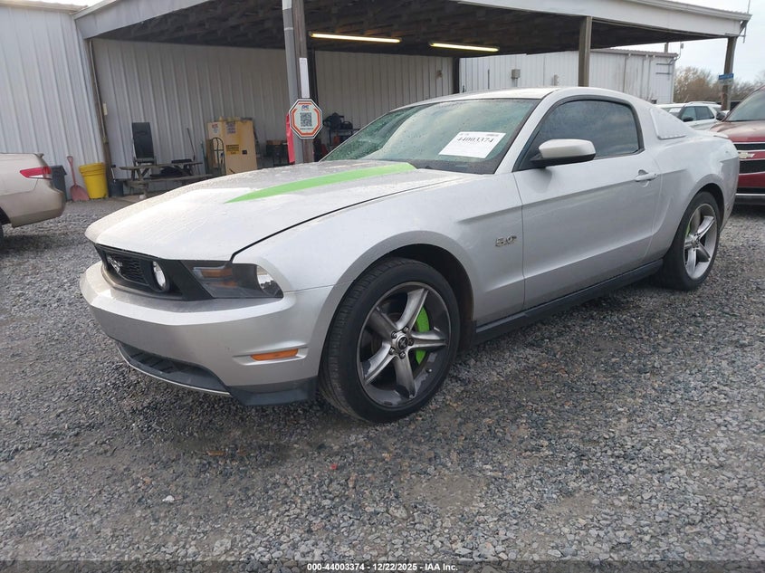 2012 Ford Mustang 5.0 Gt Premium Silver Lot 111044003374 Vin 1ZVBP8CF7C5248298