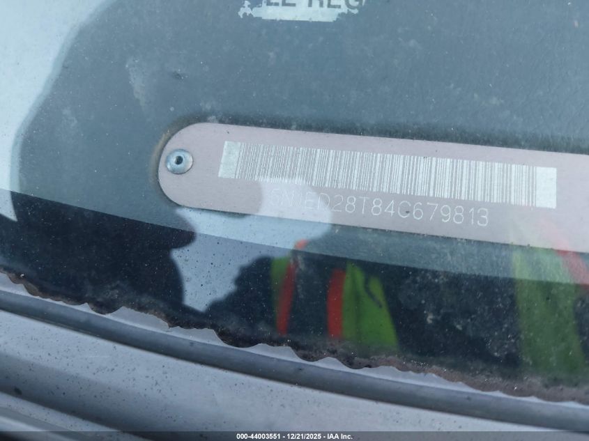 2004 Nissan Xterra Xe VIN: 5N1ED28T84C679813 Lot: 44003551