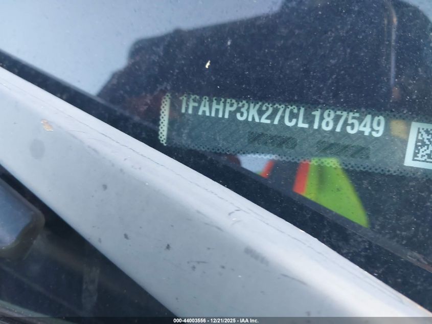 2012 Ford Focus Se VIN: 1FAHP3K27CL187549 Lot: 44003556
