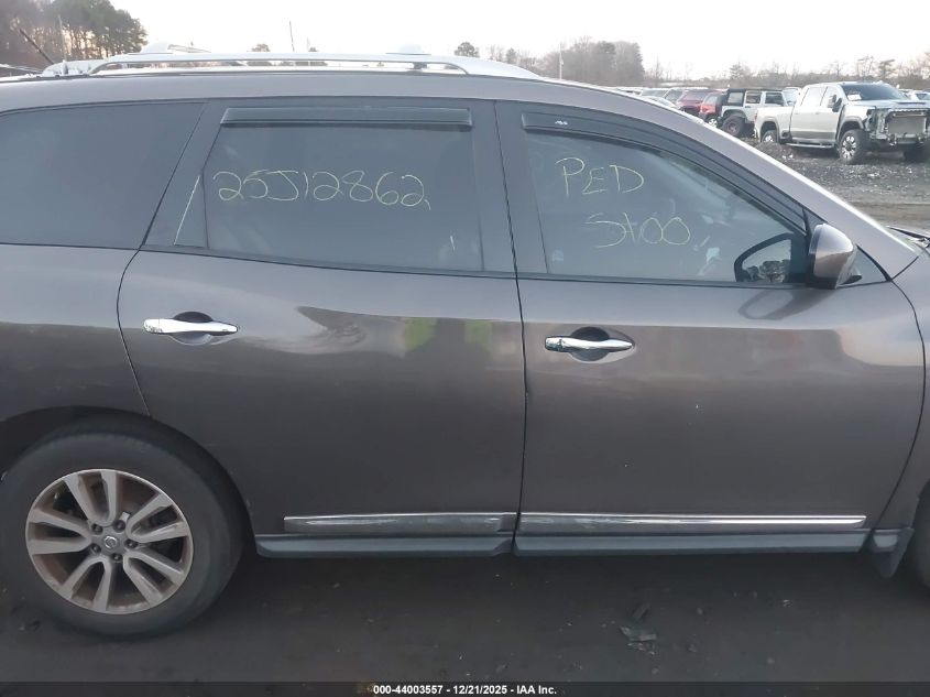 2016 Nissan Pathfinder Sl VIN: 5N1AR2MN5GC613750 Lot: 44003557