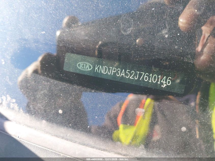 2018 Kia Soul + VIN: KNDJP3A52J7610146 Lot: 44003558
