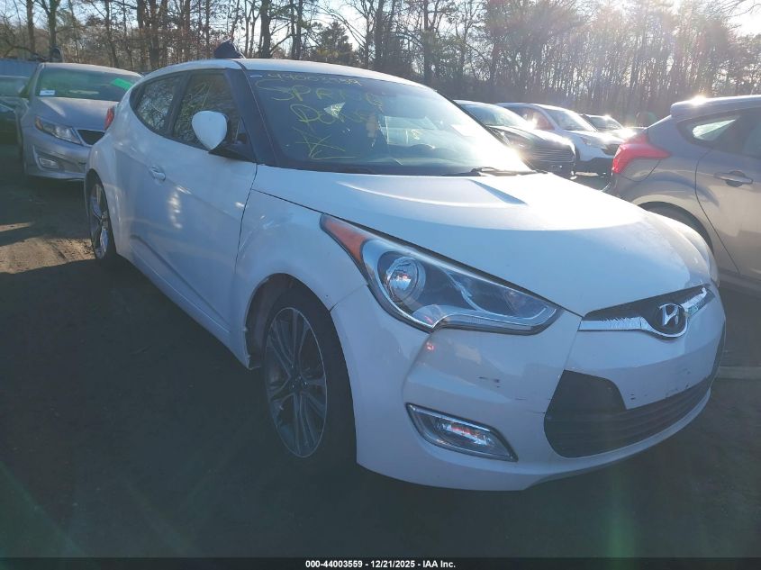 2017 Hyundai Veloster VIN: KMHTC6AD8HU317081 Lot: 44003559