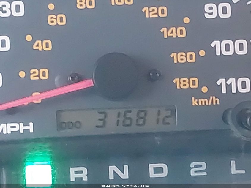 2000 Toyota 4Runner Limited V6 VIN: JT3HN87R6Y9031983 Lot: 44003623