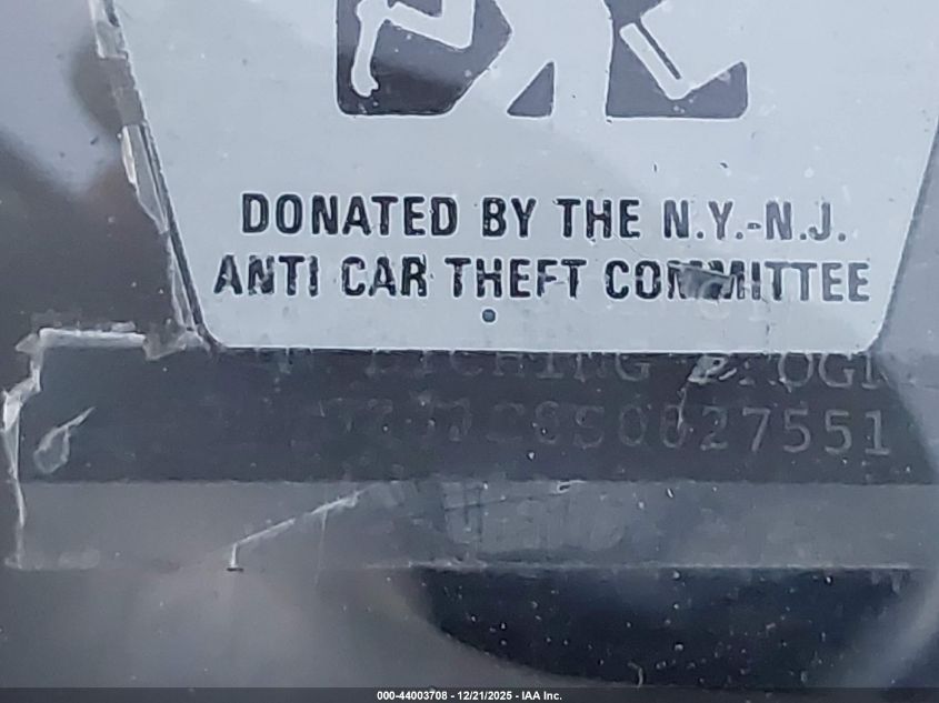 1995 Lexus Sc 300 VIN: JT8JZ31C8S0027551 Lot: 44003708