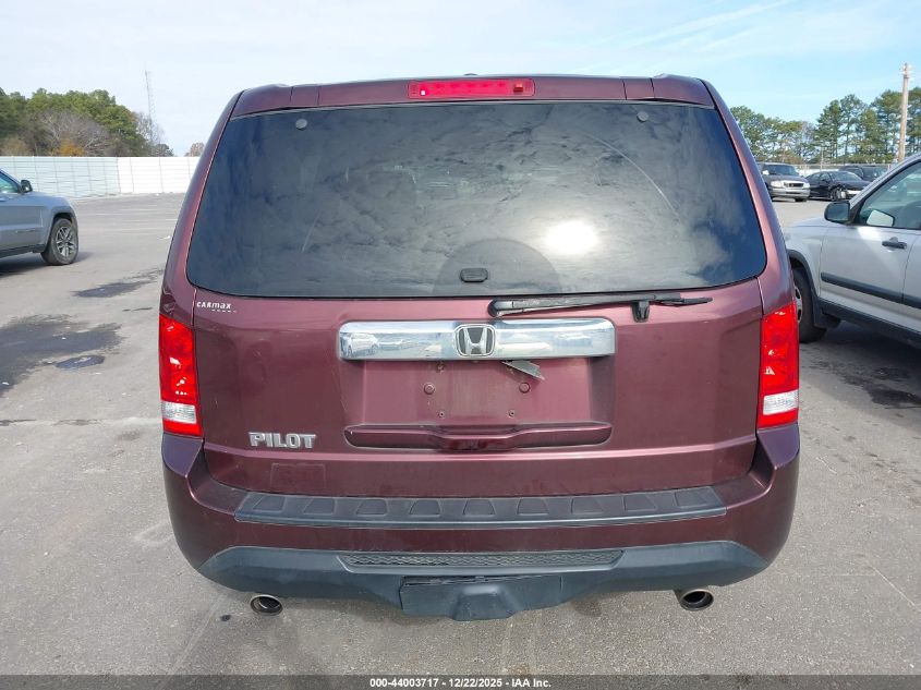 2013 Honda Pilot Ex-L VIN: 5FNYF3H50DB004897 Lot: 44003717