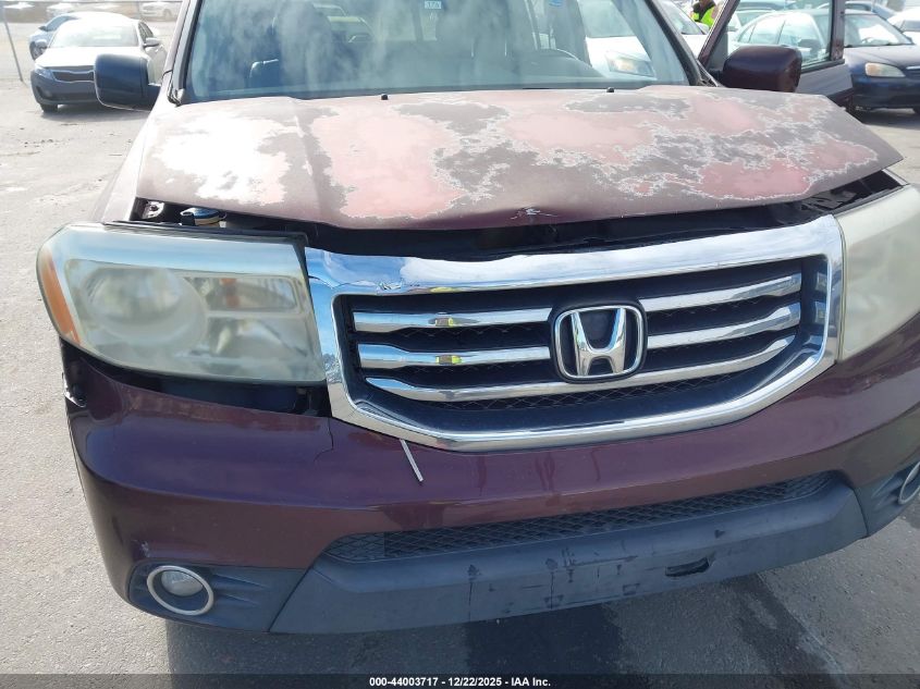 2013 Honda Pilot Ex-L VIN: 5FNYF3H50DB004897 Lot: 44003717