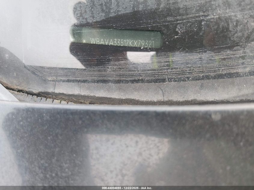 2007 BMW 328I VIN: WBAVA33517KX79321 Lot: 44004055