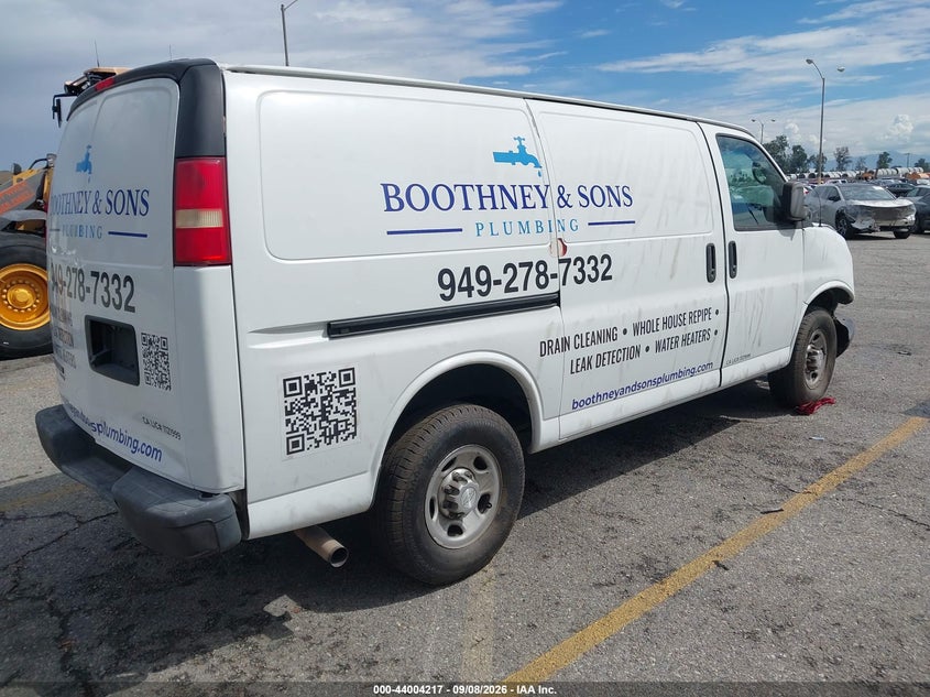 Vin: 1gcwgfcf5f1241435, lot: 44499972, chevrolet express 2500 work van 20154