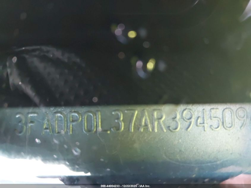 2010 Ford Fusion Hybrid VIN: 3FADP0L37AR394509 Lot: 44004233