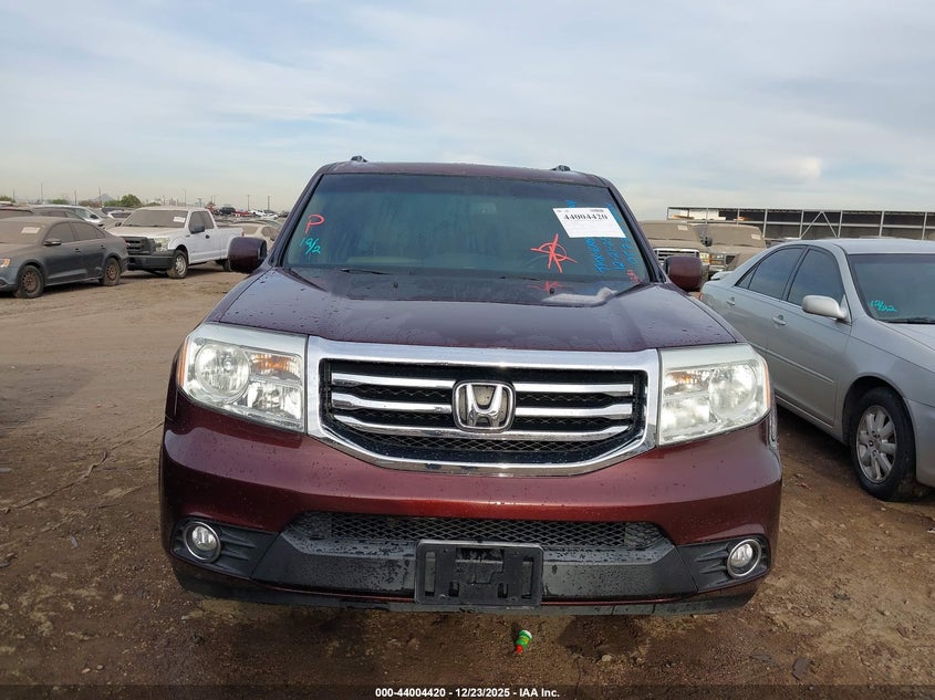 2012 Honda Pilot 3.5 Ex-L Brown Lot 111044004420 Vin 5FNYF4H76CB057366