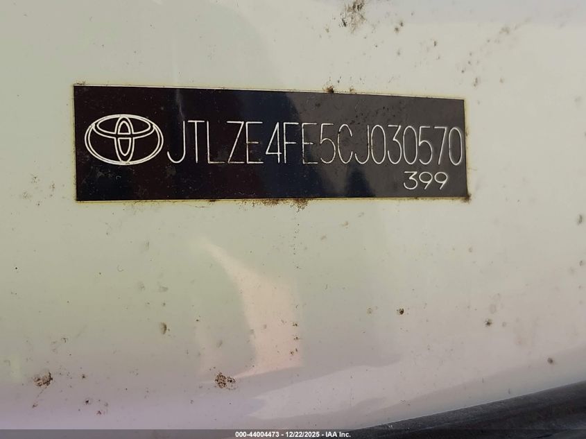 2012 Scion Xb VIN: JTLZE4FE5CJ030570 Lot: 44004473