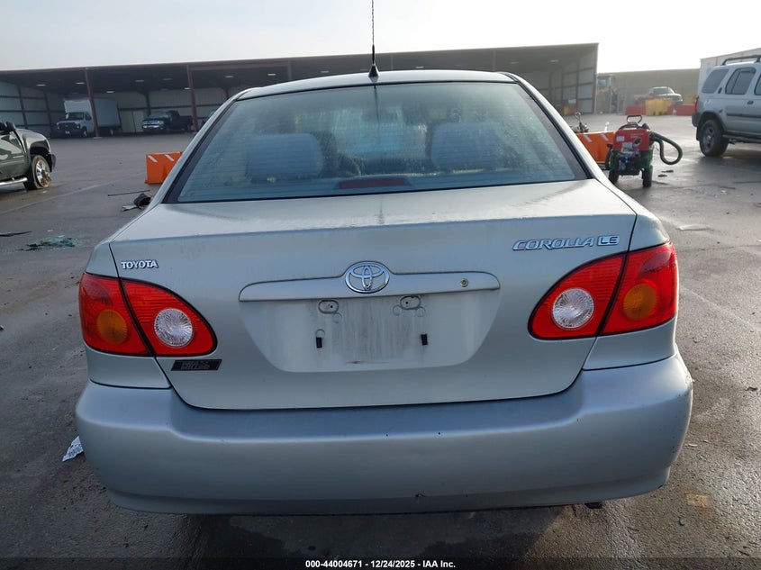 2003 Toyota Corolla Le VIN: 2T1BR38E23C109778 Lot: 44004671