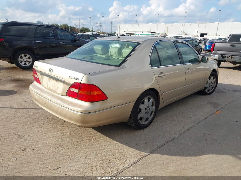 2002 Lexus Ls 430 VIN: JTHBN30F120070771 Lot: 44004756
