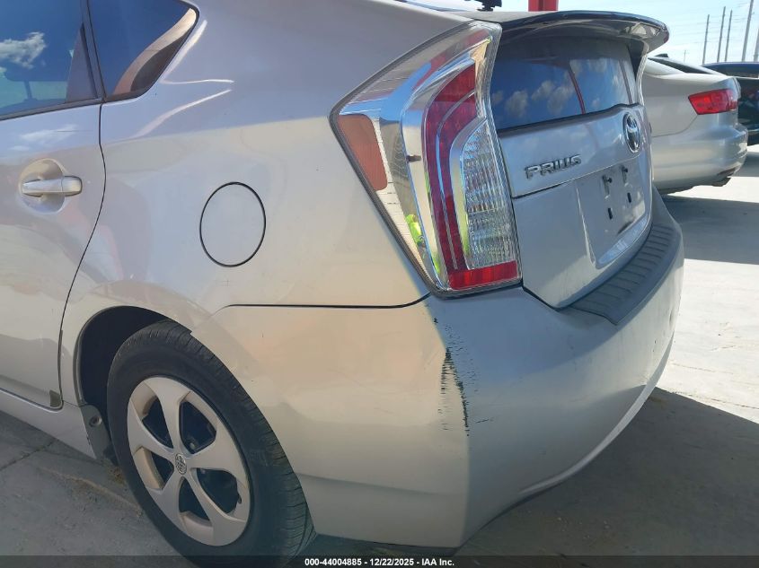 2013 Toyota Prius Two VIN: JTDKN3DU1D5539812 Lot: 44004885