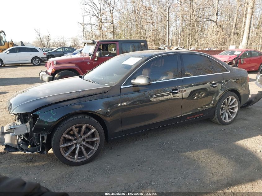 2013 Audi A4 2.0T Premium VIN: WAUFFAFL2DN042028 Lot: 44005385