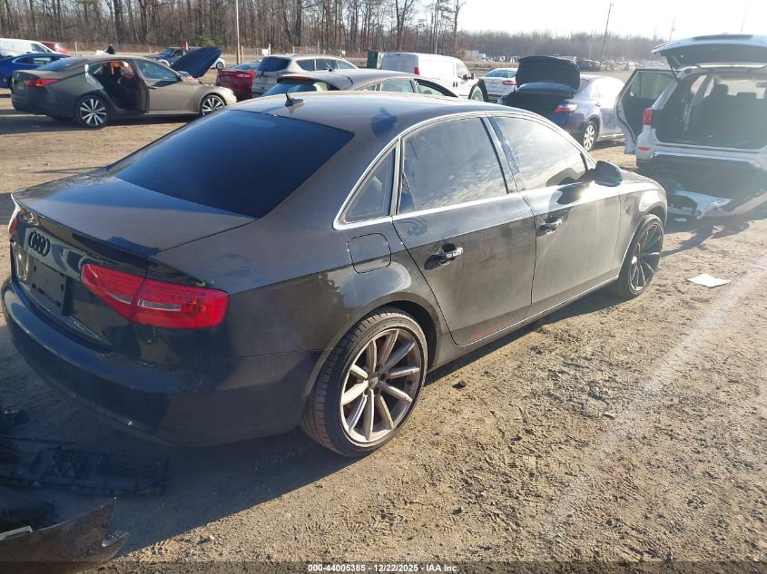 2013 Audi A4 2.0T Premium VIN: WAUFFAFL2DN042028 Lot: 44005385