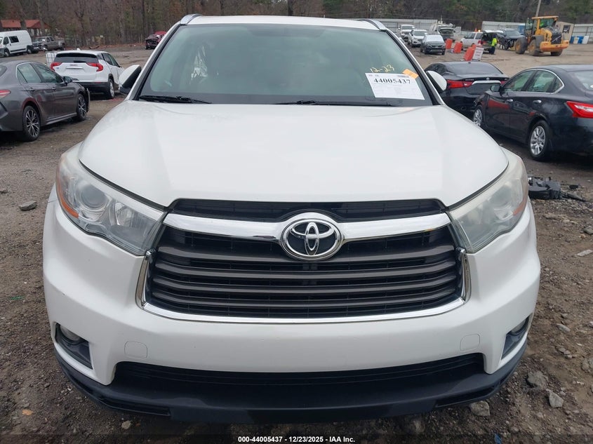 2016 Toyota Highlander Xle V6 VIN: 5TDKKRFH6GS505598 Lot: 44005437