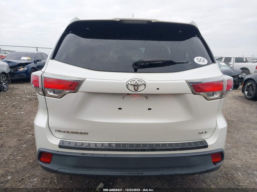 2016 Toyota Highlander Xle V6 VIN: 5TDKKRFH6GS505598 Lot: 44005437