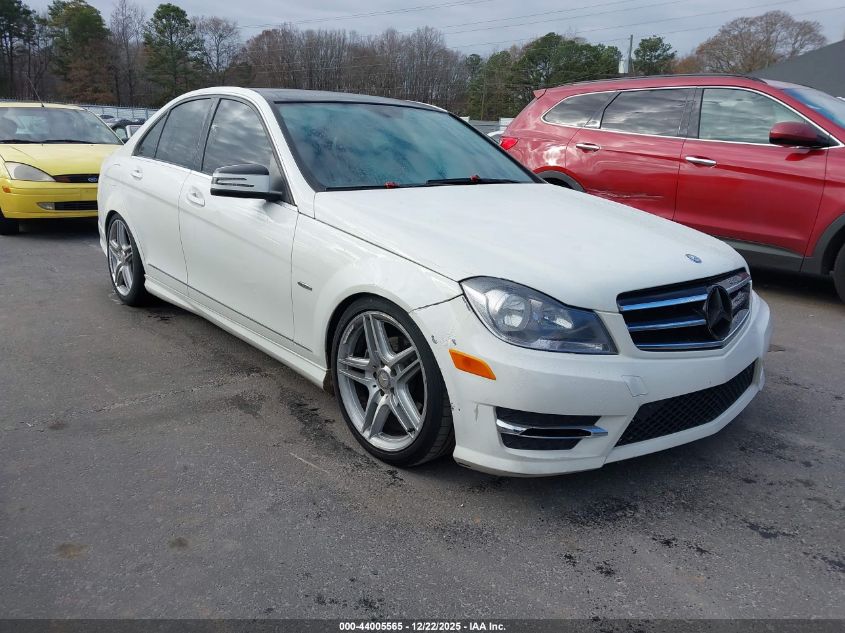 2012 Mercedes-Benz C 250 Sport VIN: WDDGF4HB9CA601955 Lot: 44005565