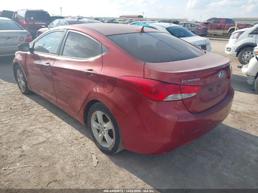 2013 Hyundai Elantra Gls/Limited VIN: KMHDH4AEXDU487536 Lot: 44005573