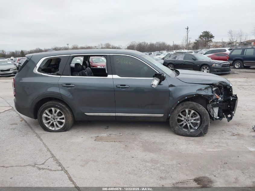2022 Kia Telluride Lx VIN: 5XYP2DHC1NG305085 Lot: 44005578
