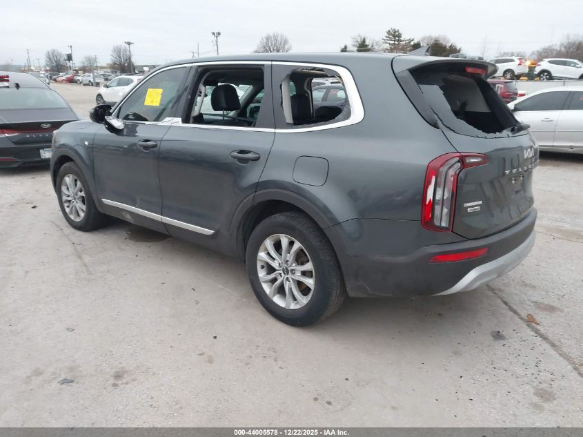 2022 Kia Telluride Lx VIN: 5XYP2DHC1NG305085 Lot: 44005578