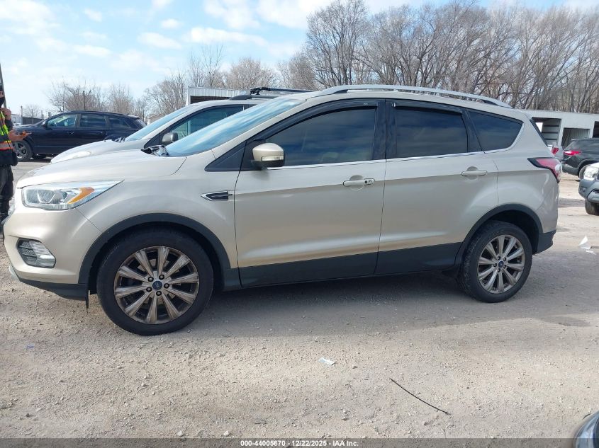 2017 Ford Escape Titanium VIN: 1FMCU0JD7HUB80144 Lot: 44005670
