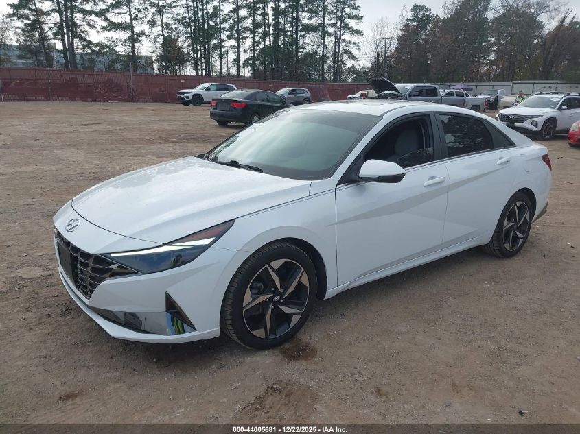 2021 Hyundai Elantra Limited VIN: 5NPLP4AG7MH017284 Lot: 44005681