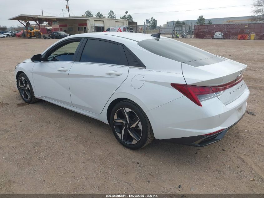 2021 Hyundai Elantra Limited VIN: 5NPLP4AG7MH017284 Lot: 44005681