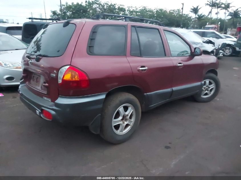2003 Hyundai Santa Fe Gls/Lx VIN: KM8SC73EX3U484879 Lot: 44005705