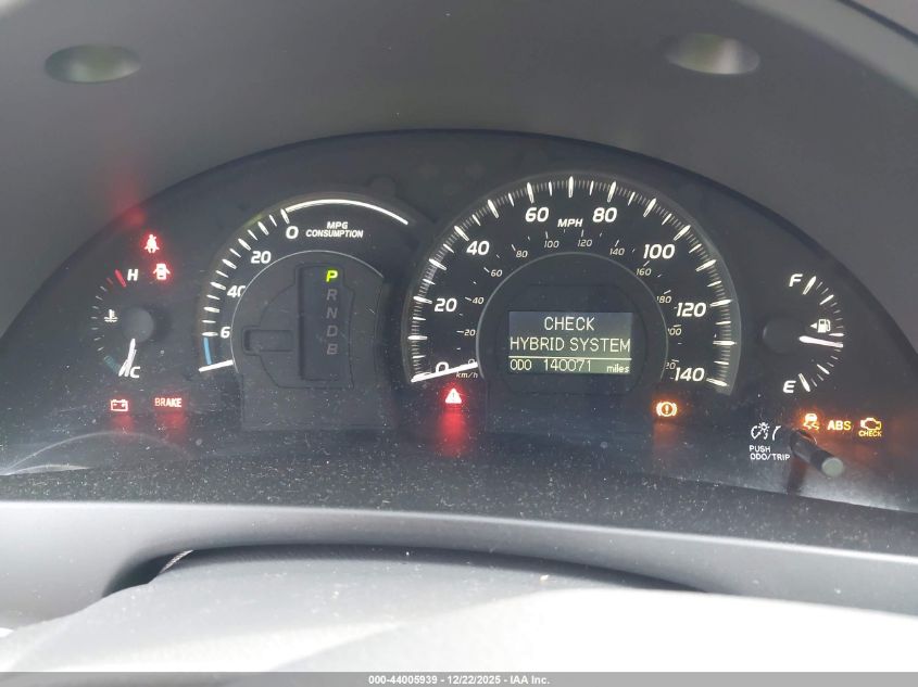 2009 Toyota Camry Hybrid VIN: 4T1BB46K99U106578 Lot: 44005939