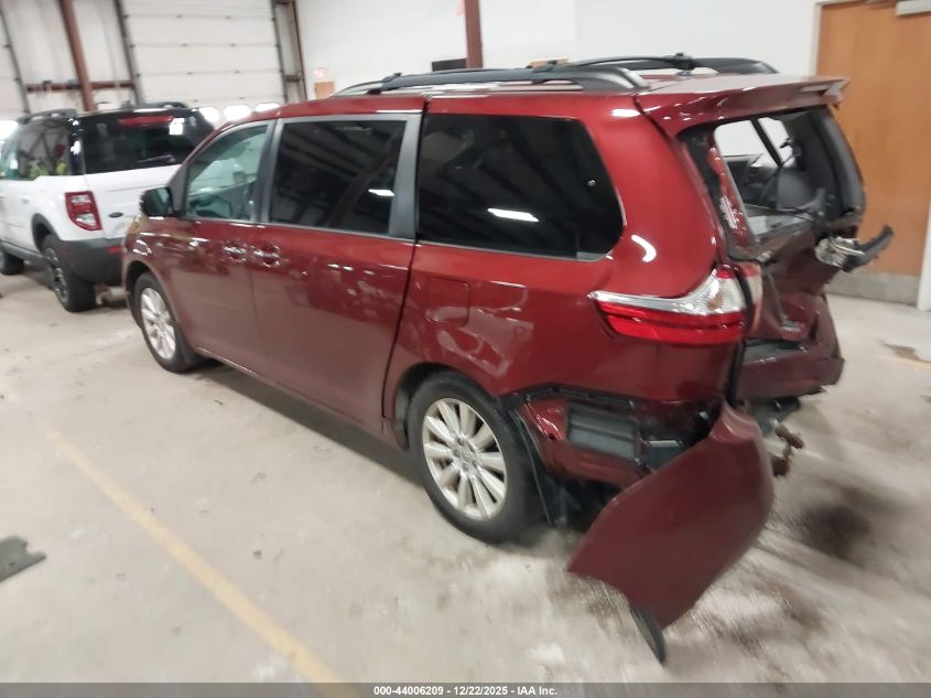 2017 Toyota Sienna Xle 7 Passenger VIN: 5TDDZ3DC4HS161280 Lot: 44006209