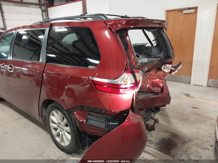 2017 Toyota Sienna Xle 7 Passenger VIN: 5TDDZ3DC4HS161280 Lot: 44006209