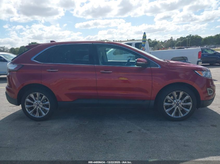 2017 Ford Edge Titanium VIN: 2FMPK3K86HBC69705 Lot: 44006434