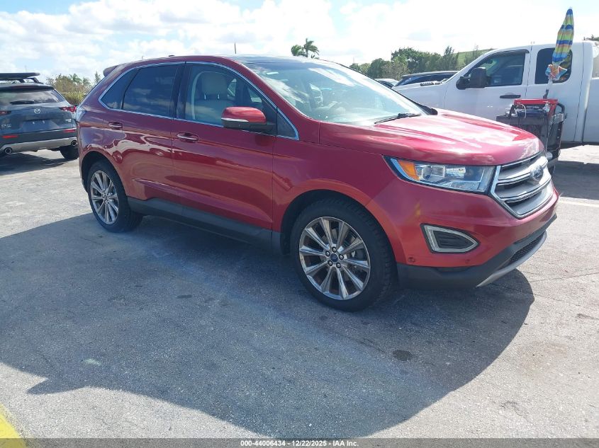 2017 Ford Edge Titanium VIN: 2FMPK3K86HBC69705 Lot: 44006434