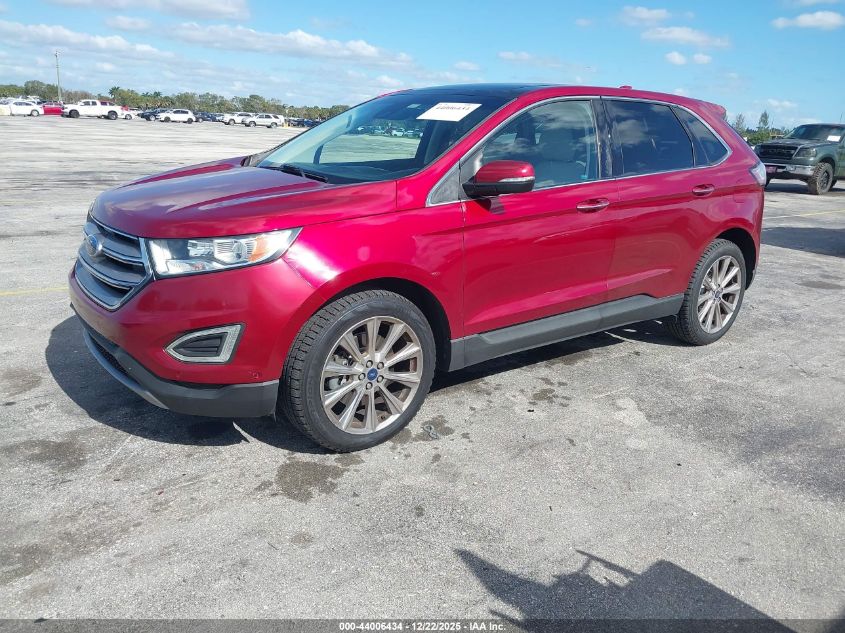 2017 Ford Edge Titanium VIN: 2FMPK3K86HBC69705 Lot: 44006434