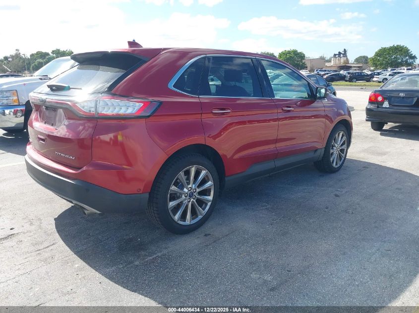2017 Ford Edge Titanium VIN: 2FMPK3K86HBC69705 Lot: 44006434