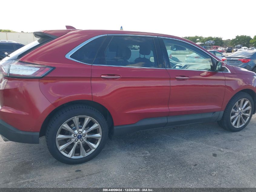 2017 Ford Edge Titanium VIN: 2FMPK3K86HBC69705 Lot: 44006434