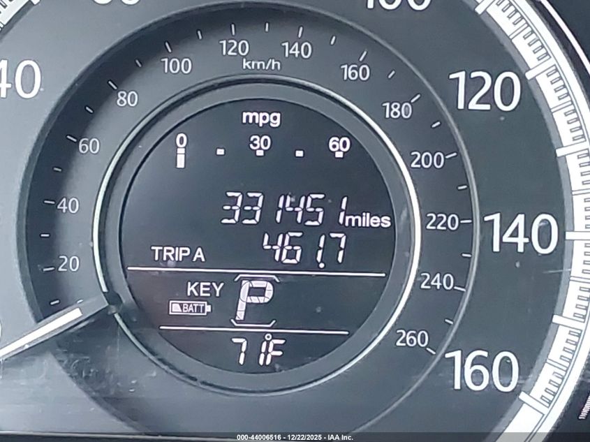 2015 Honda Accord Ex-L VIN: 1HGCR2F83FA221852 Lot: 44006516