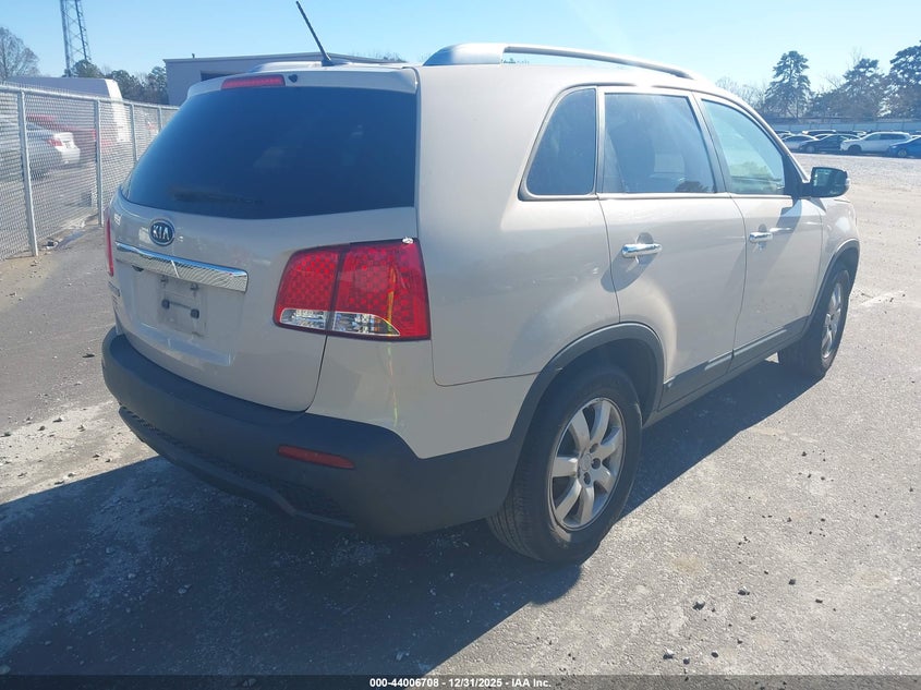 Vin: 5xykt4a10bg049565, lot: 44502463, kia sorento lx 20114