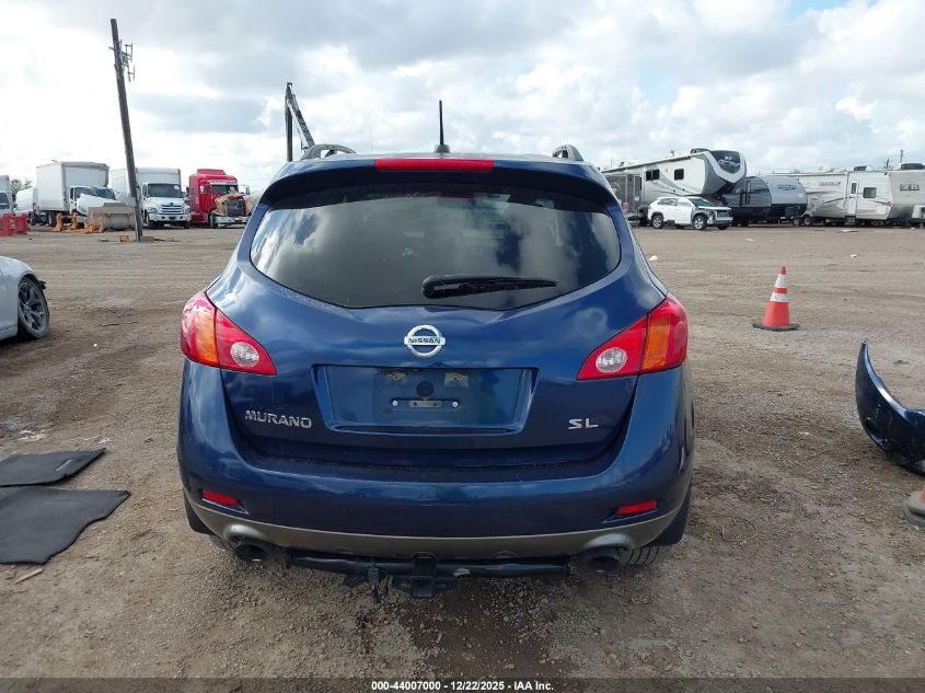 2009 Nissan Murano Sl VIN: JN8AZ18U79W031123 Lot: 44007000