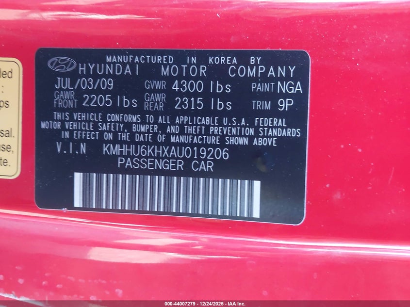 2010 Hyundai Genesis 3.8 Grand Touring #9