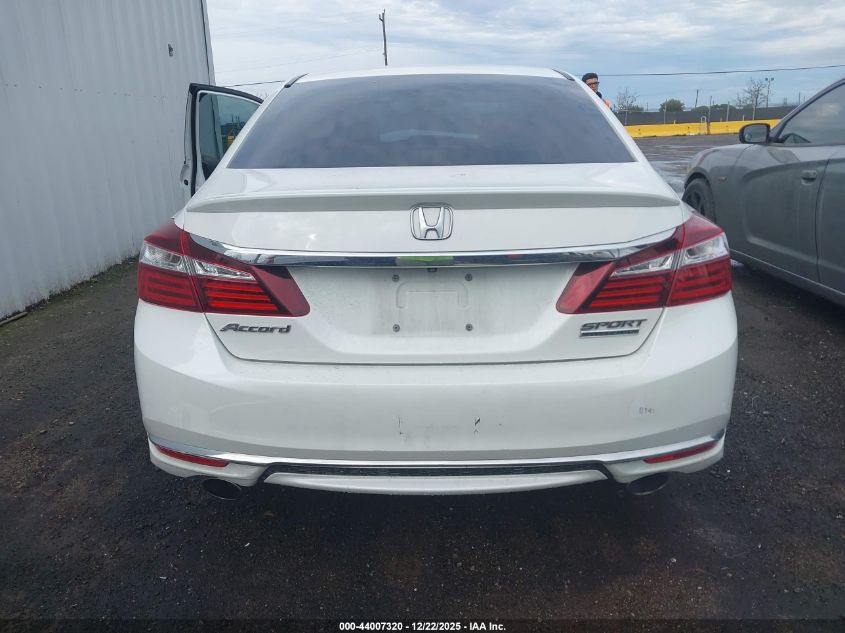 2017 Honda Accord Sport Se VIN: 1HGCR2F11HA206840 Lot: 44007320