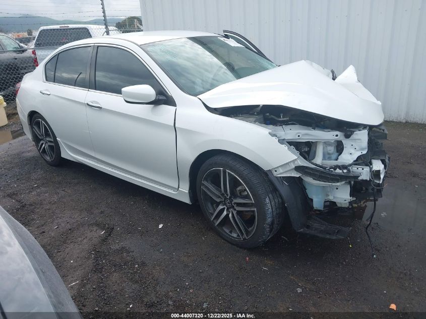 2017 Honda Accord Sport Se VIN: 1HGCR2F11HA206840 Lot: 44007320