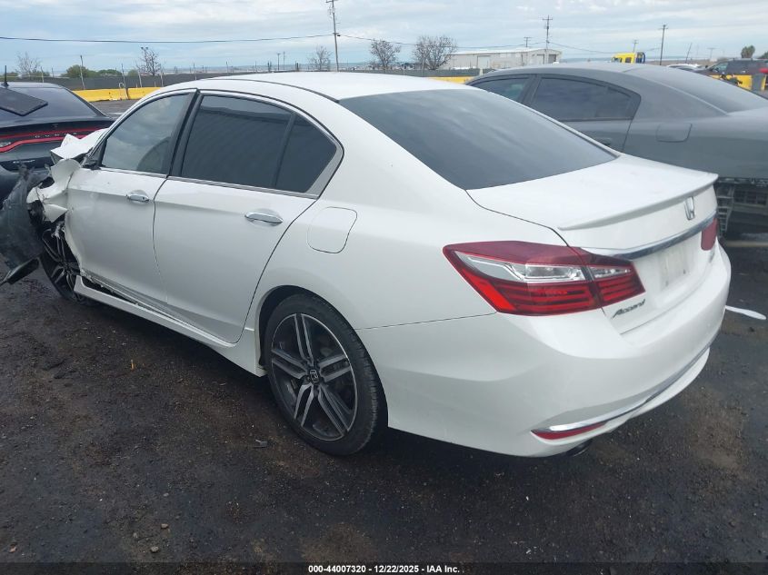 2017 Honda Accord Sport Se VIN: 1HGCR2F11HA206840 Lot: 44007320