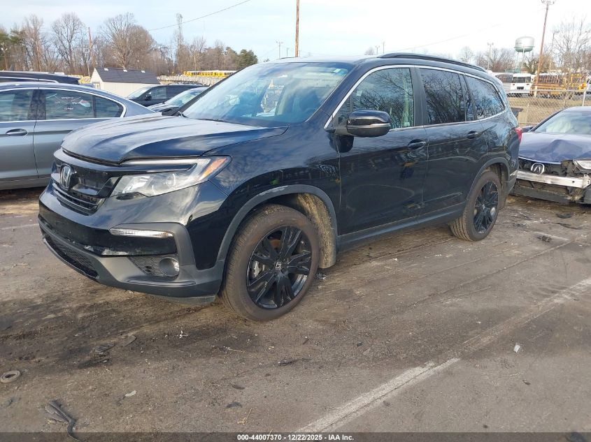 2022 Honda Pilot 2Wd Special Edition VIN: 5FNYF5H24NB034228 Lot: 44007370