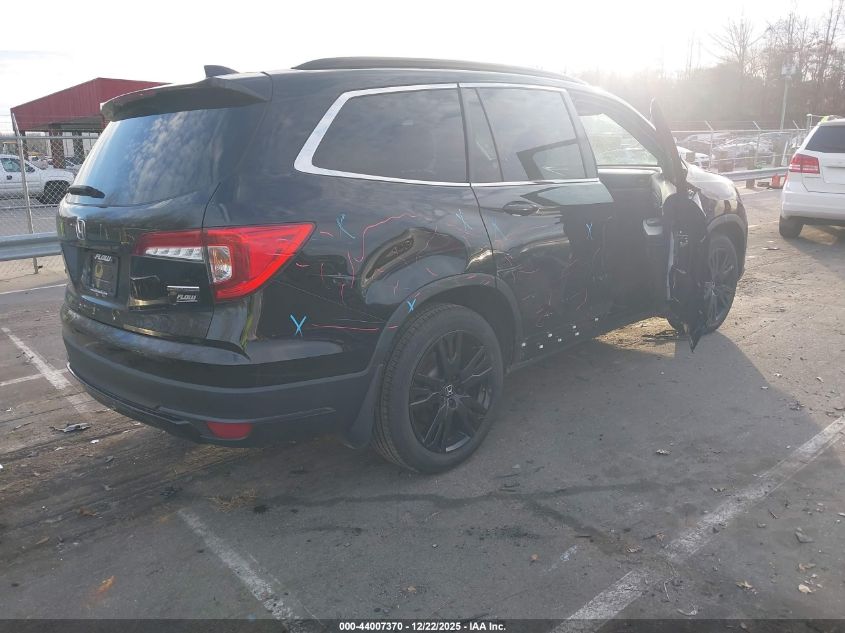 2022 Honda Pilot 2Wd Special Edition VIN: 5FNYF5H24NB034228 Lot: 44007370