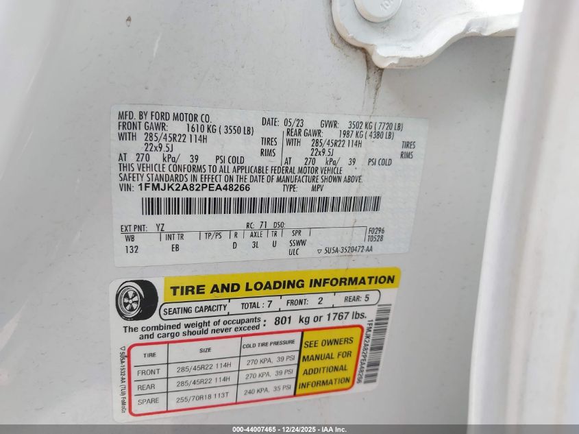 2023 Ford Expedition - 1FMJK2A82PEA48266