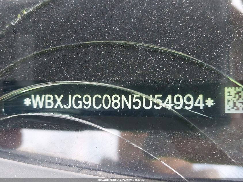 2022 BMW X1 xDrive28I VIN: WBXJG9C08N5U54994 Lot: 44007610