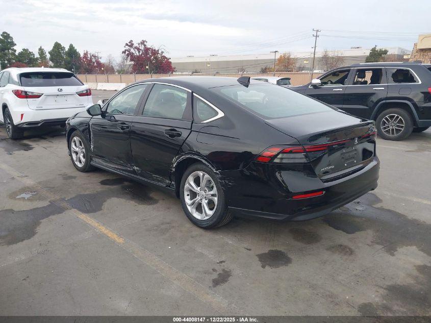 2025 Honda Accord Lx VIN: 1HGCY1F21SA031177 Lot: 44008147